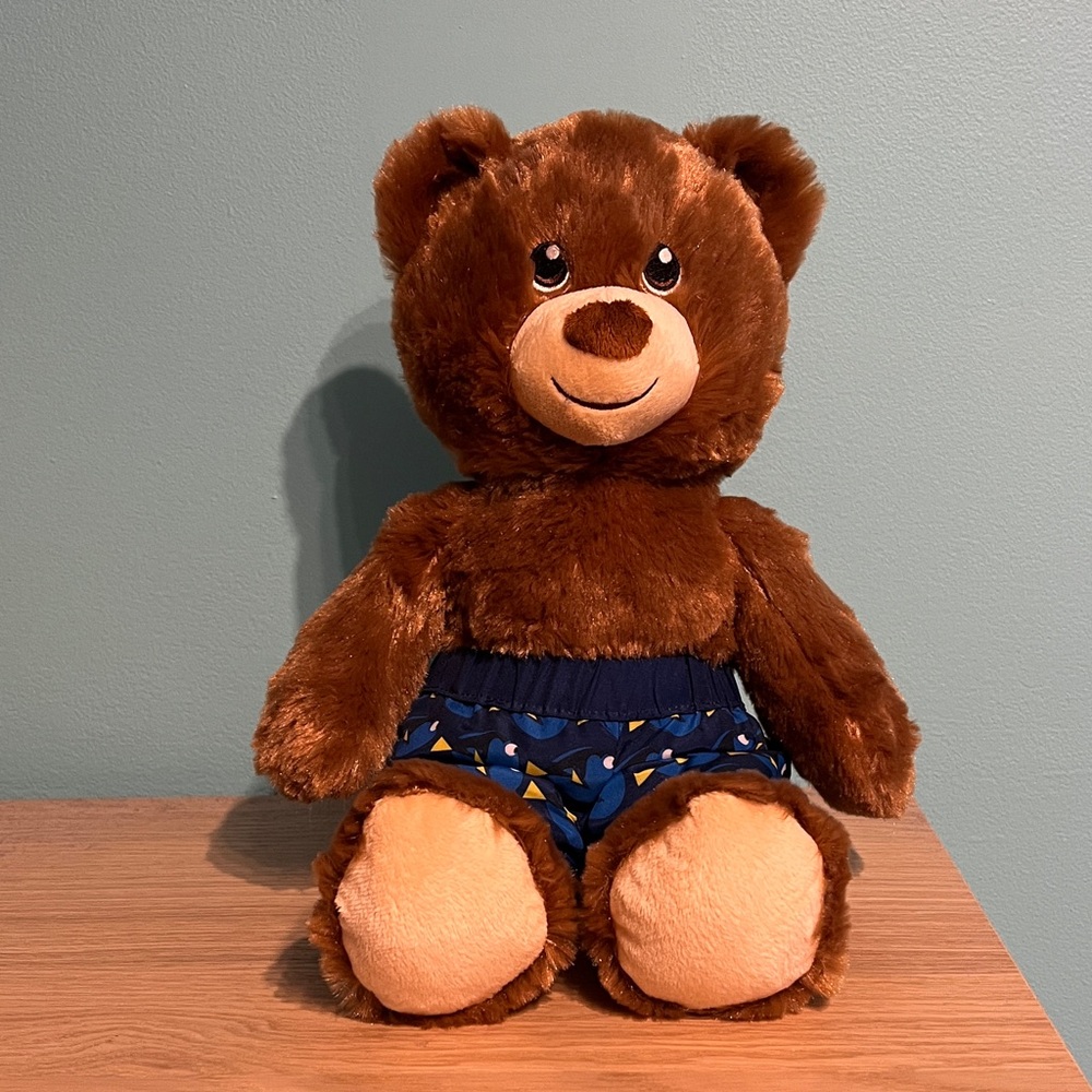 Build-A-Bear Brown Teddy Bear with Finding Nemo’s Dory Shorts